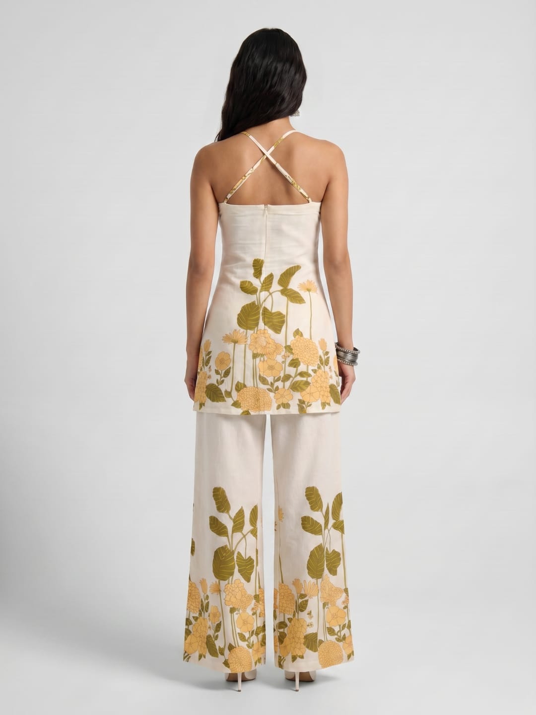Delilah Halterneck Kurti Pant Set
