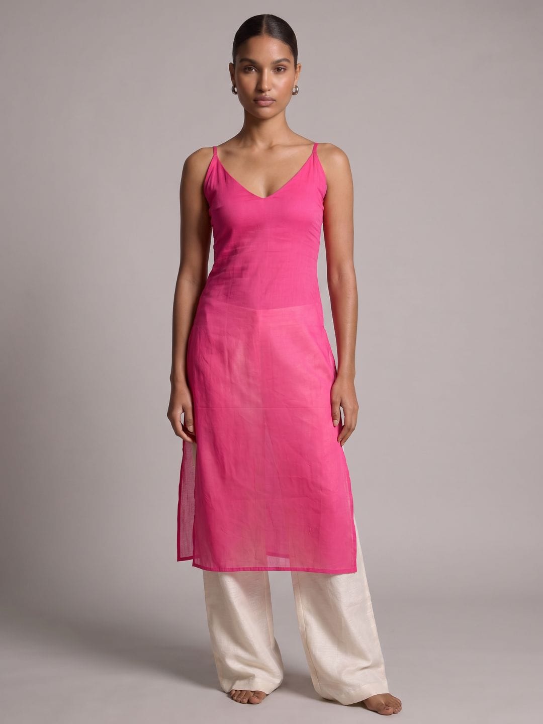 Adya Sheer Mul Kurti