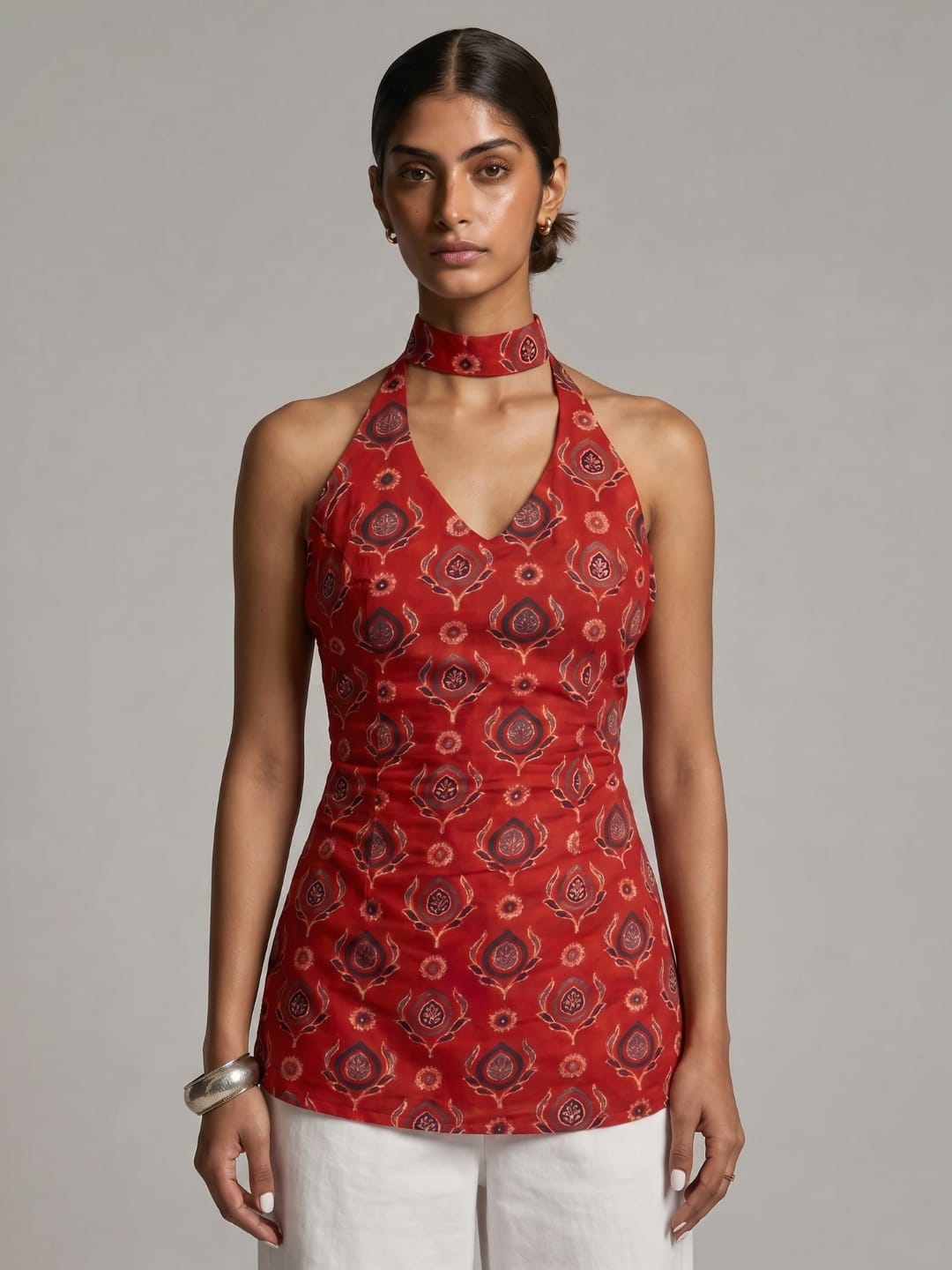 Ambar Keyhole Halterneck Kurti