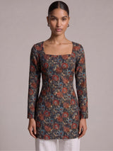 Radhika Sleeved Corset Kurti