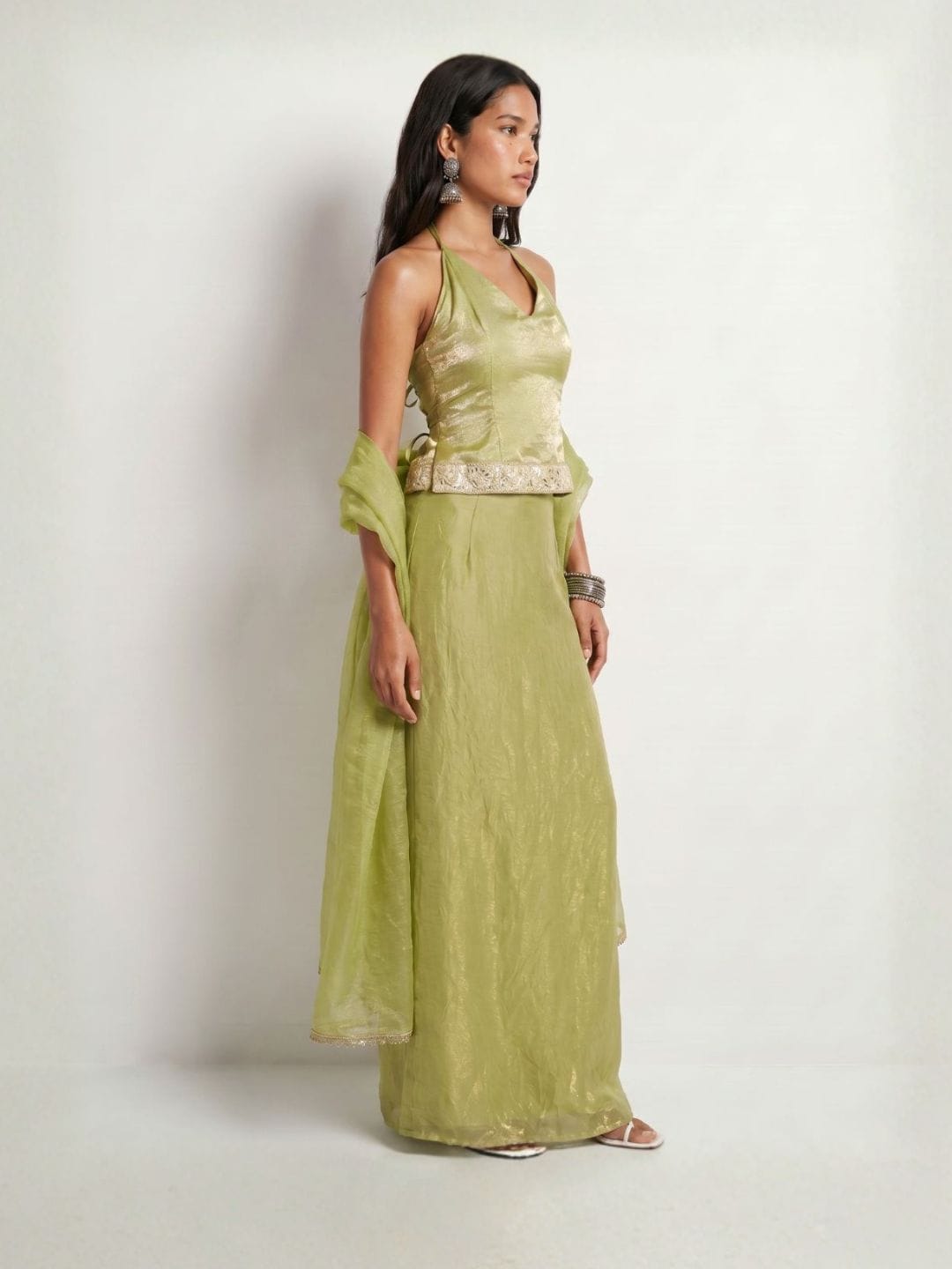 Liza Halterneck Skirt Set