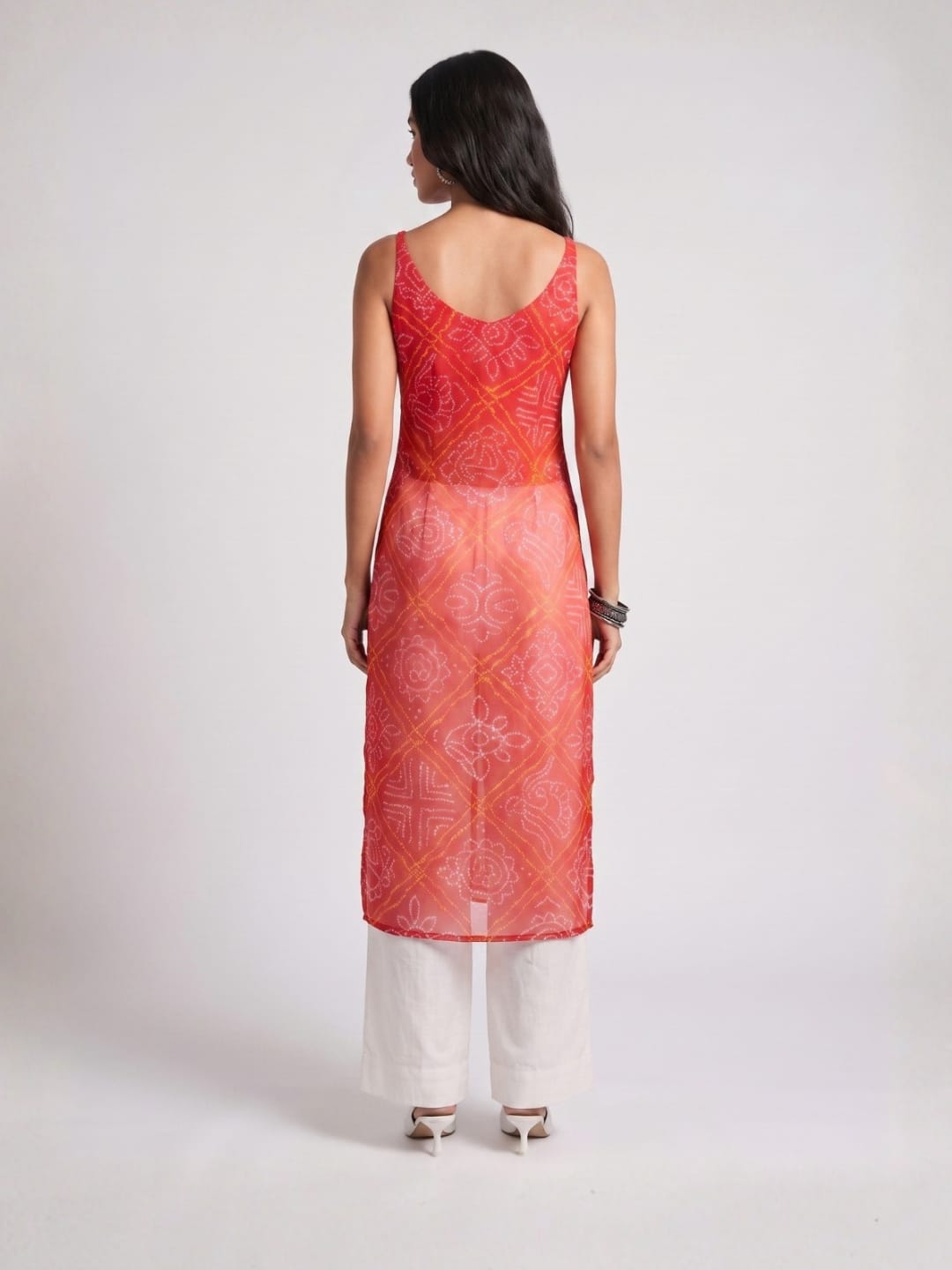 Payal Sheer Bandhani Kurti