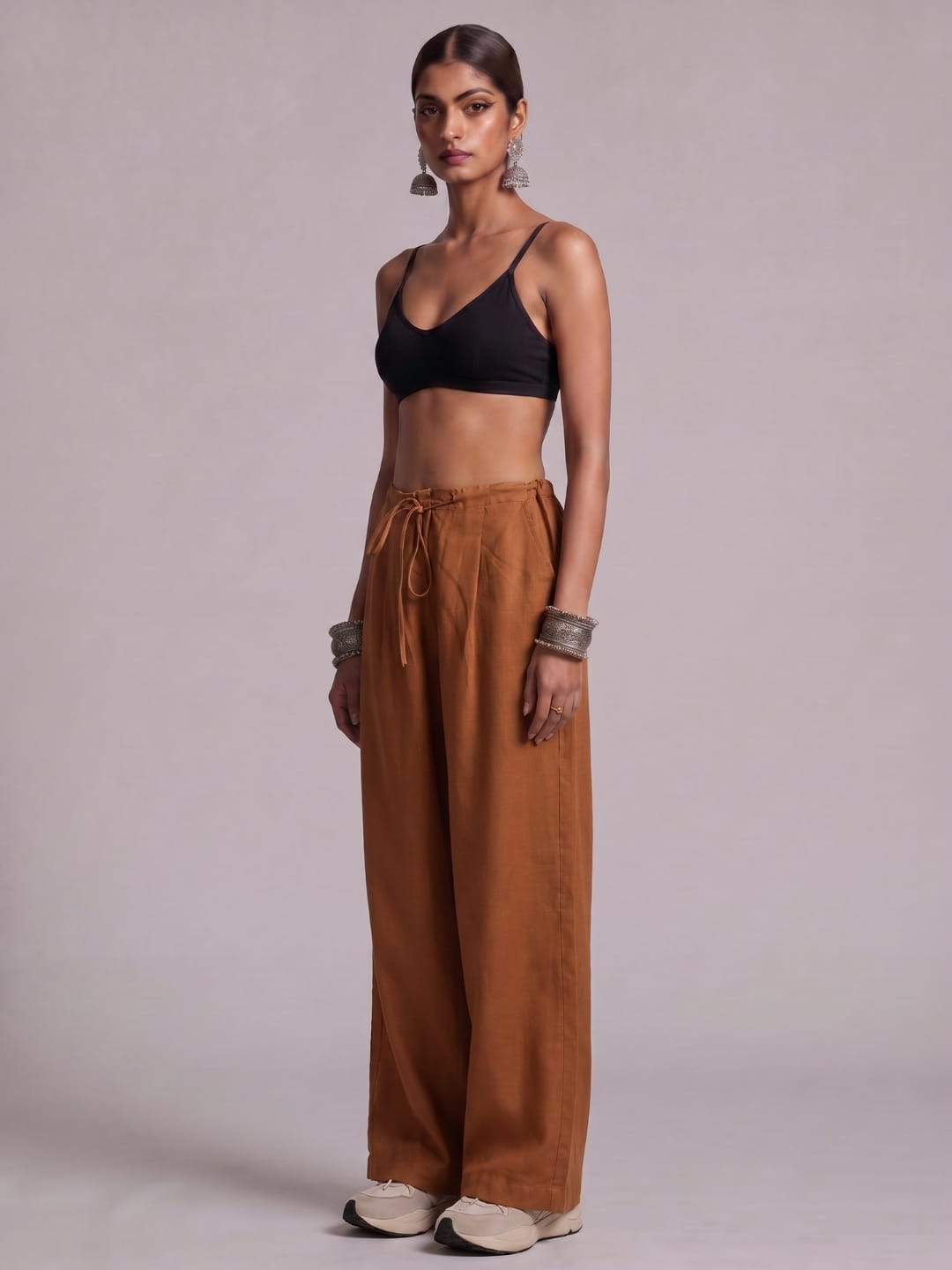 Brown Relaxed Pants